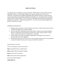 Eagle Scout Projects