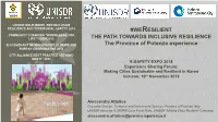 WERESILIENT the PATH TOWARDS INCLUSIVE RESILIENCE The