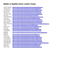 Battle in Seattle Actor Listäƒ (Cast)