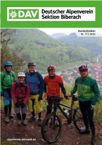 Rundschreiben 2020 DAV Biberach