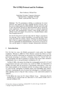 The GCHQ Protocol and Its Problems