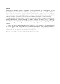 Variation in Tone Presentation by Pure Tone Audiometers