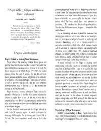 7. Piaget, Kohlberg, Gilligan, and Others on Moral Development