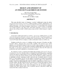 Design and Speedup of an Indoor Walkthrough System