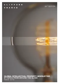 Global-Intellectual-Property-Newsletter–24Th-Edition–Ip-Topics-From