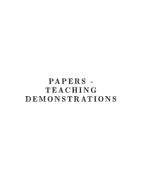 Papers-Teaching-Demonstrations-Athens-2019