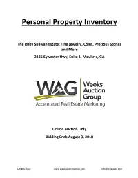 Personal Property Inventory