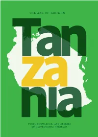 The Ark of Taste in Tanzania