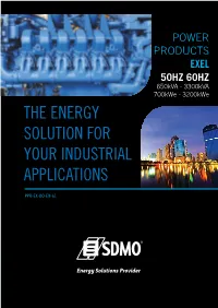 The Energy Solution for Your Industrial Applications