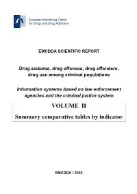 VOLUME II Summary Comparative Tables by Indicator