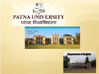 Department of English UNIVERSITY WITS