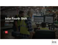 Infor Fourth Shift RELEASE ROADMAP