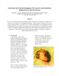 Lineations and Structural Mapping of Io's Paterae and Mountains