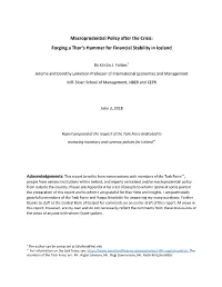Macroprudential Policy After the Crisis: Forging a Thor's Hammer For