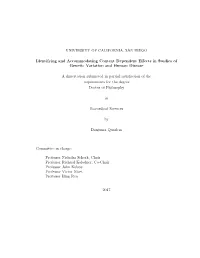 UNIVERSITY of CALIFORNIA, SAN DIEGO Identifying And