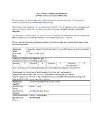 Example Documentation for PHAB Domain 2 Standard 4 Measure 4