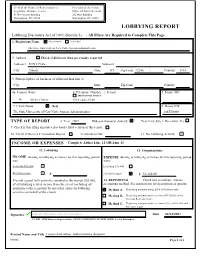 Lobbying Report