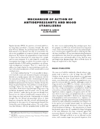 Mechanism of Action of Antidepressants and Mood Stabilizers