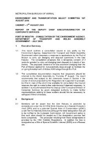 Metropolitan Borough of Wirral Environment And