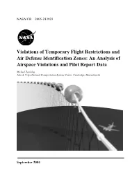 An Analysis of Airspace Violations and Pilot Report Data