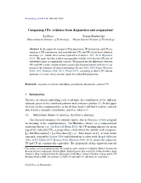 Composing Cps: Evidence from Disjunction and Conjunction*
