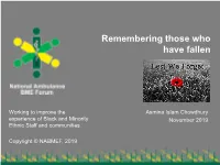 Remembering Those Who Have Fallen