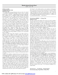 Weekly Internet Parsha Sheet Ynyms Tsrp Tbs