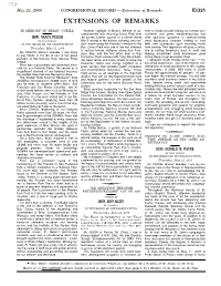 Extensions of Remarks E1225 EXTENSIONS of REMARKS
