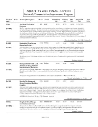 NJ FY11 Obligations for Highway and Transit Projects