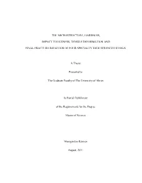 The Microstructure, Hardness, Impact