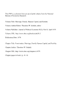 This PDF Is a Selection from an Out-Of-Print Volume from the National Bureau of Economic Research