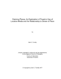 An Exploration of People's Use of Locative Media and The