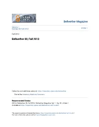 Bellwether 80, Fall 2013