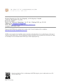 Brahms Rhapsodizing: the Alto Rhapsody and Its Expressive Double Author(S): Christopher Reynolds Reviewed Work(S): Source: the Journal of Musicology, Vol