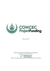 COMCEC Projectfunding
