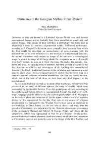 Daimones in the Georgian Mythic-Ritual System