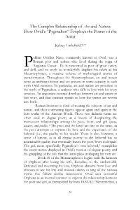 How Ovid's “Pygmalion”