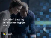 Microsoft Security Intelligence Report