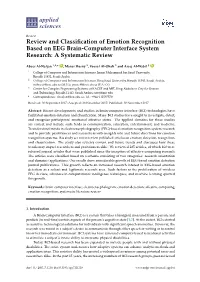 Review and Classification of Emotion Recognition Based on EEG