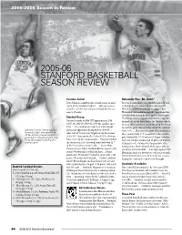 2005-06 Stanford Basketball Season Review