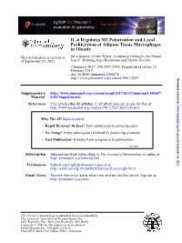 IL-6 Regulates M2 Polarization and Local Proliferation of Adipose Tissue Macrophages in Obesity