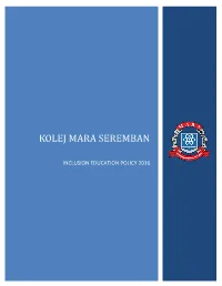 KMS Inclusive Policy