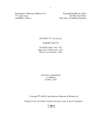 Robert Whyte Oral History Transcript