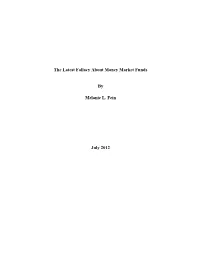The Latest Fallacy About Money Market Funds