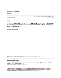 A Hidden WWII History: How New Media Reporting by CNN.COM Changed a Legacy