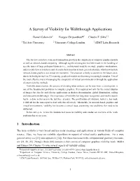 A Survey of Visibility for Walkthrough Applications