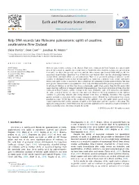 Akatore Study Published in Earth and Planetary