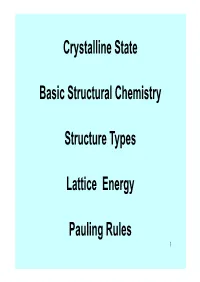 Crystal Structure