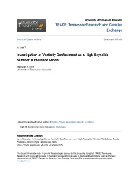 Investigation of Vorticity Confinement As a High Reynolds Number Turbulence Model