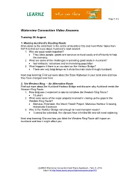 Video Questions and Answers